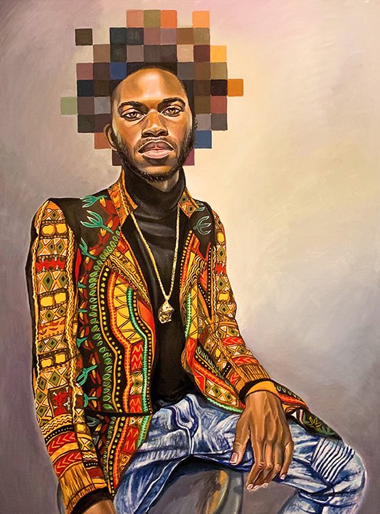 Adam, by Lanise Howard, 2019, oil on canvas