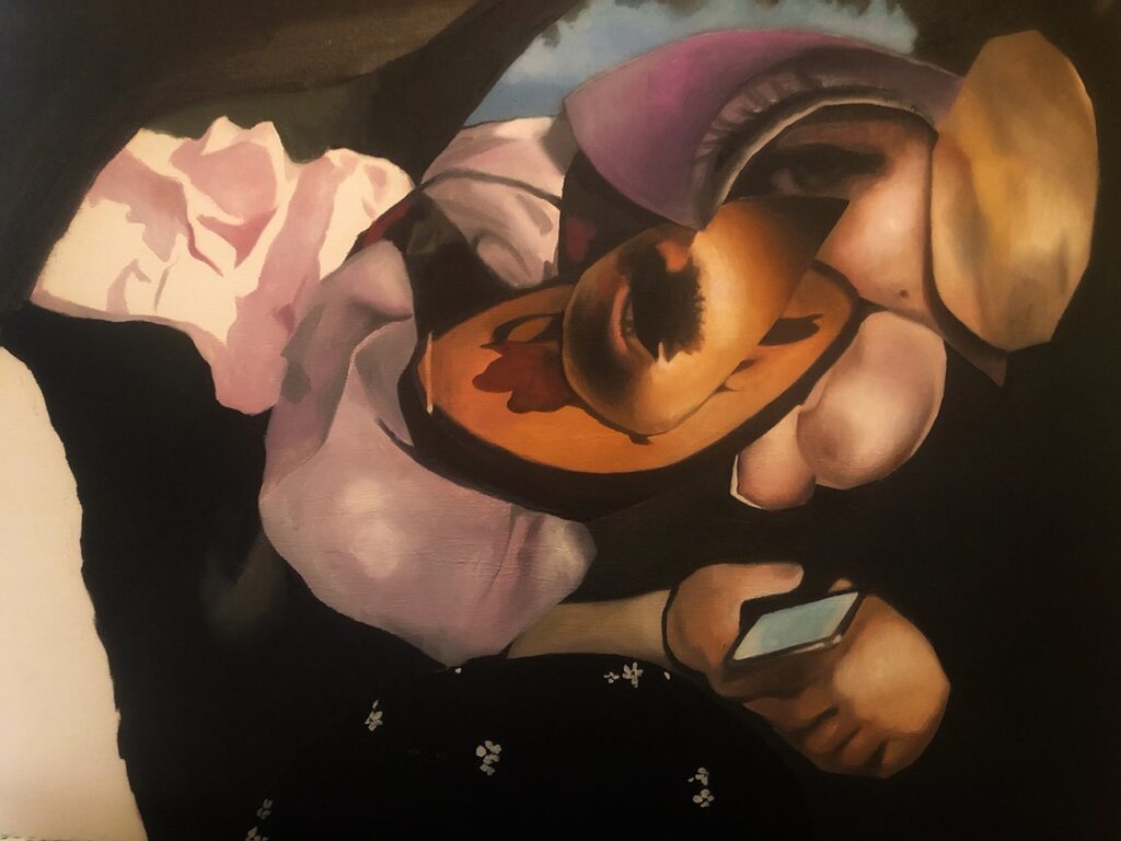 Sluggish, by Jane Hsi, 2020, oil on canvas