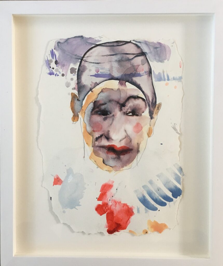 Actor, by Judith Hudson, 2016, Watercolor on paper