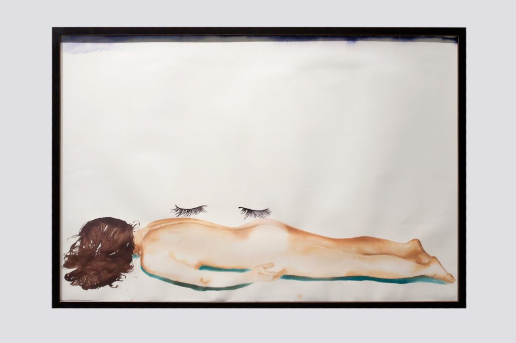 Brush, by Judy Hudson, 2014, Watercolor on handmade paper