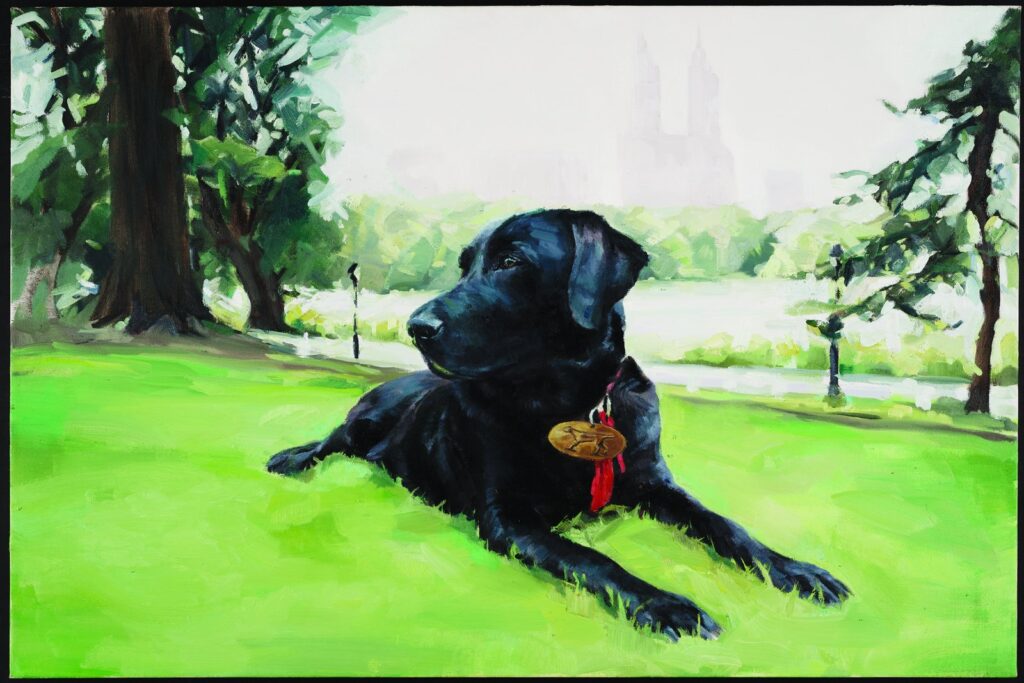 Lottie in Central Park, by Amy Hughes, 2016, Oil on canvas