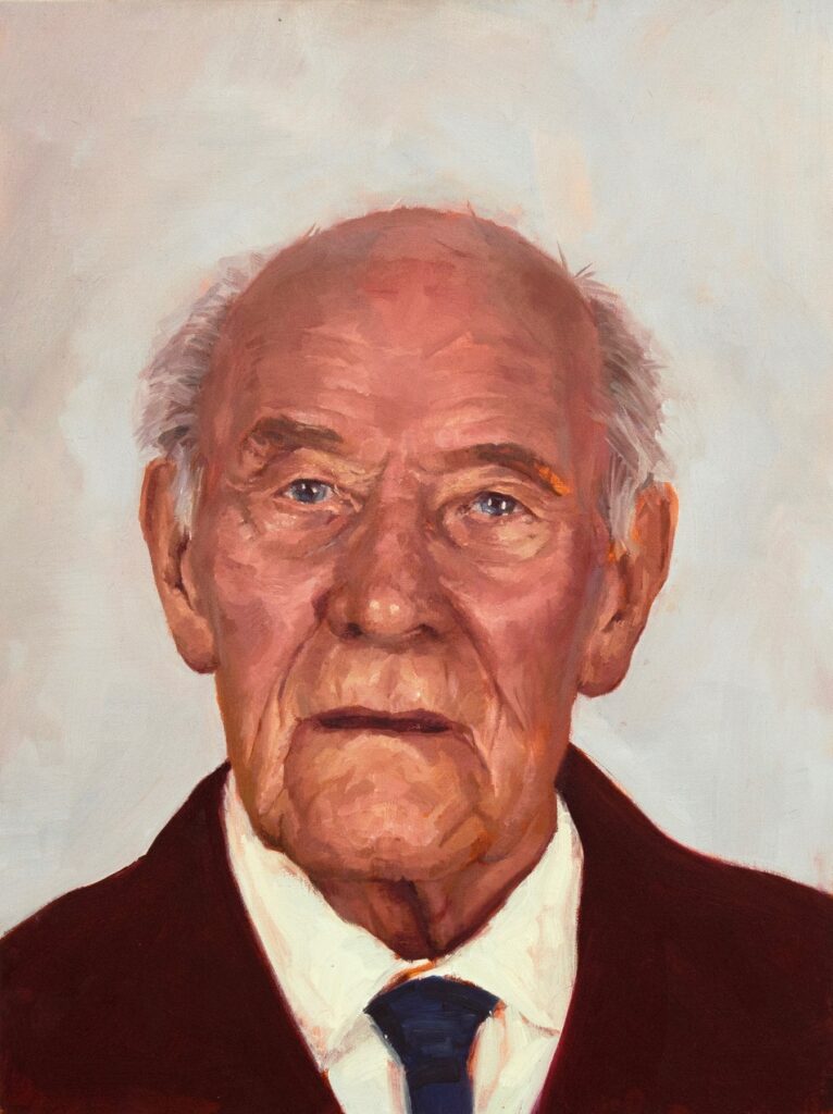 Grandfather, by Amy Hughes, 2016, oil on linen