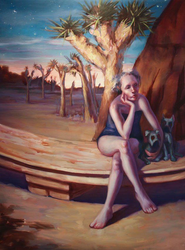 Presa Cunarius and Joshua, by Noelle Timmons, 2012, Oil on canvas