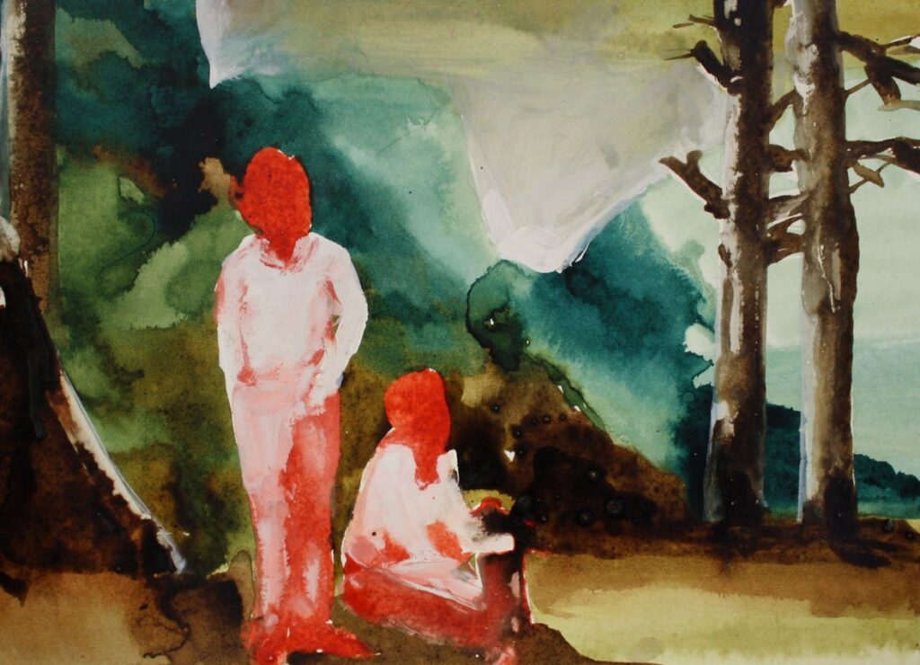 the Morning After is Always so Strange, by Elizabeth Glaessner, 2012, ink on paper