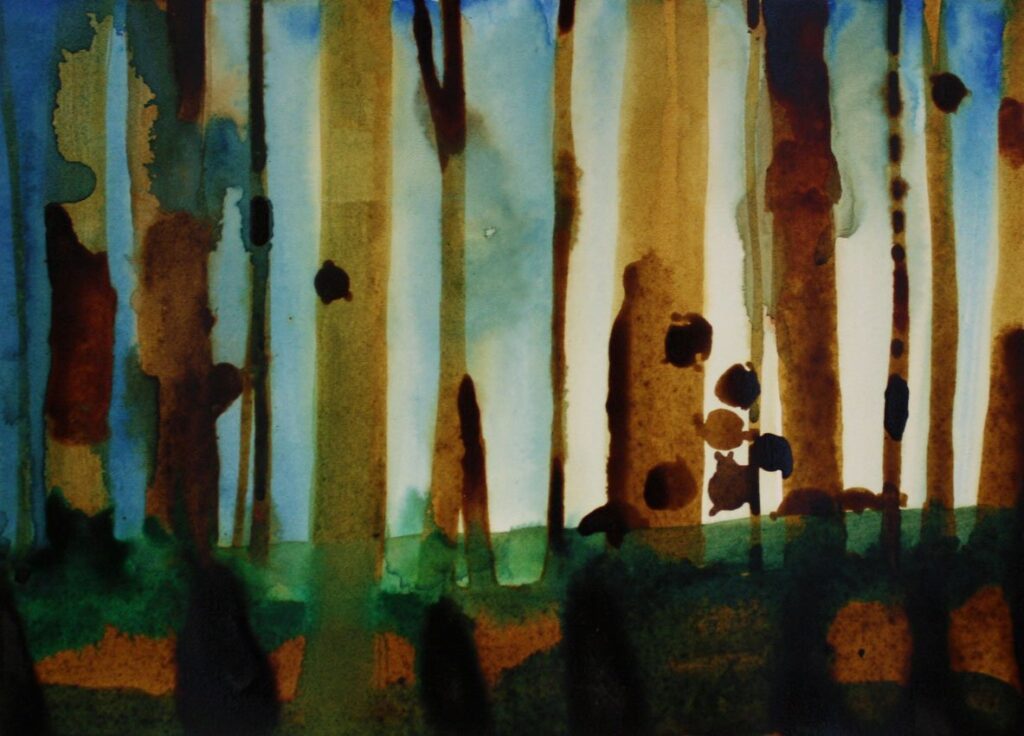 Cospudener See, by Elizabeth Glaessner, 2012, ink on paper