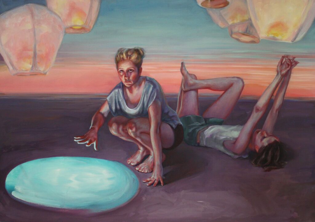 Geyser, by Noelle Timmons, 2012, Oil on canvas
