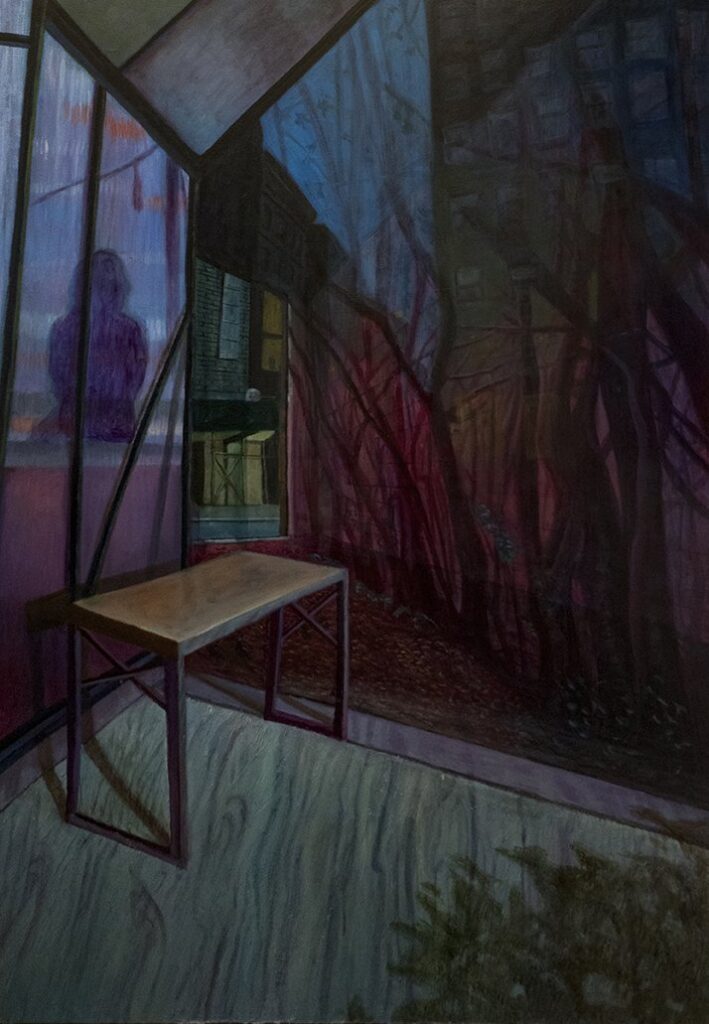 Shadow of a Greenhouse, by Timon I, 2021, oil on canvas