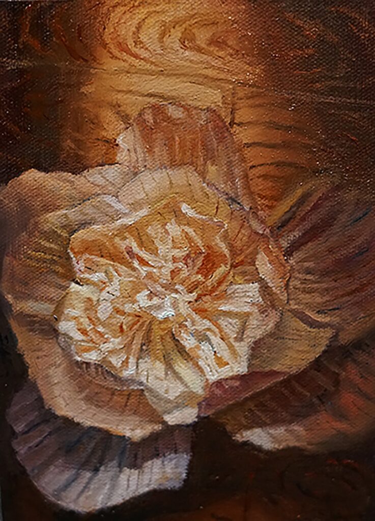 Wrong Time, Wrong Place, by Timon I, 2019, oil on wood panel