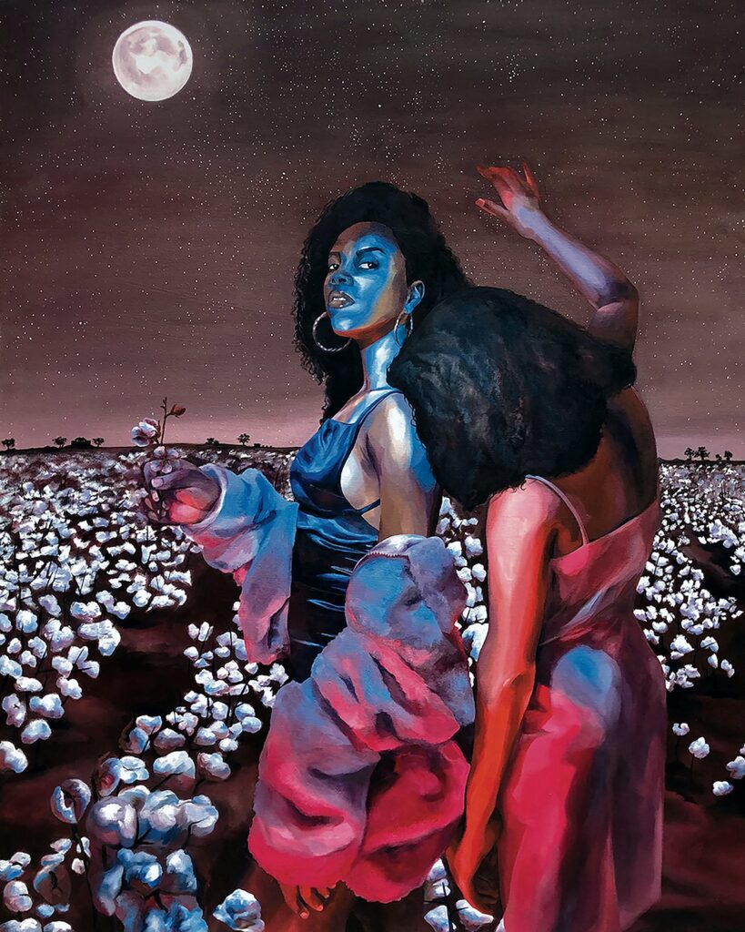 Sound of Da Police, by Jazzmin Imani, 2020, oil on canvas