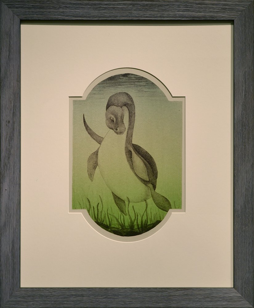 They Often Saw Extraordinary Things on Their Undersea Adventures, by Jake Ingram, 2015, lithograph
