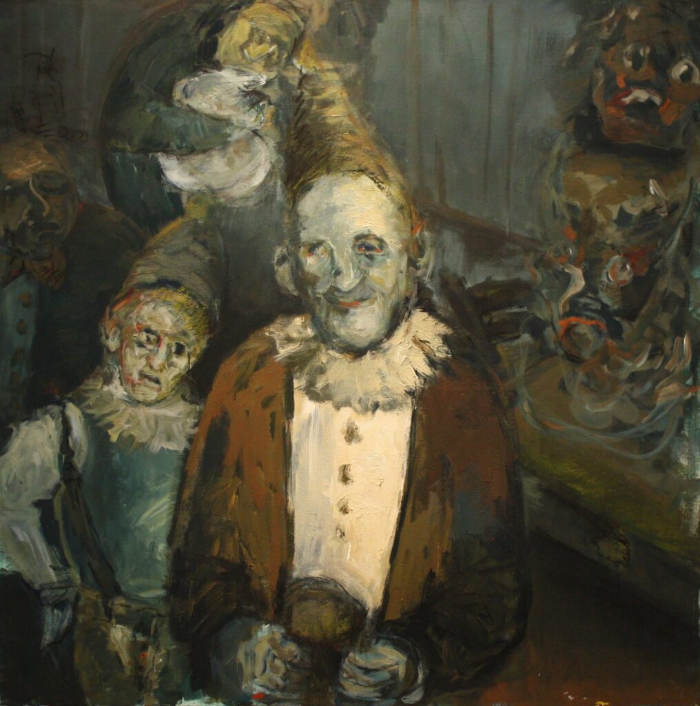 Last Night, by Sarah Issakharian, 2014, Acrylic and oil on canvas