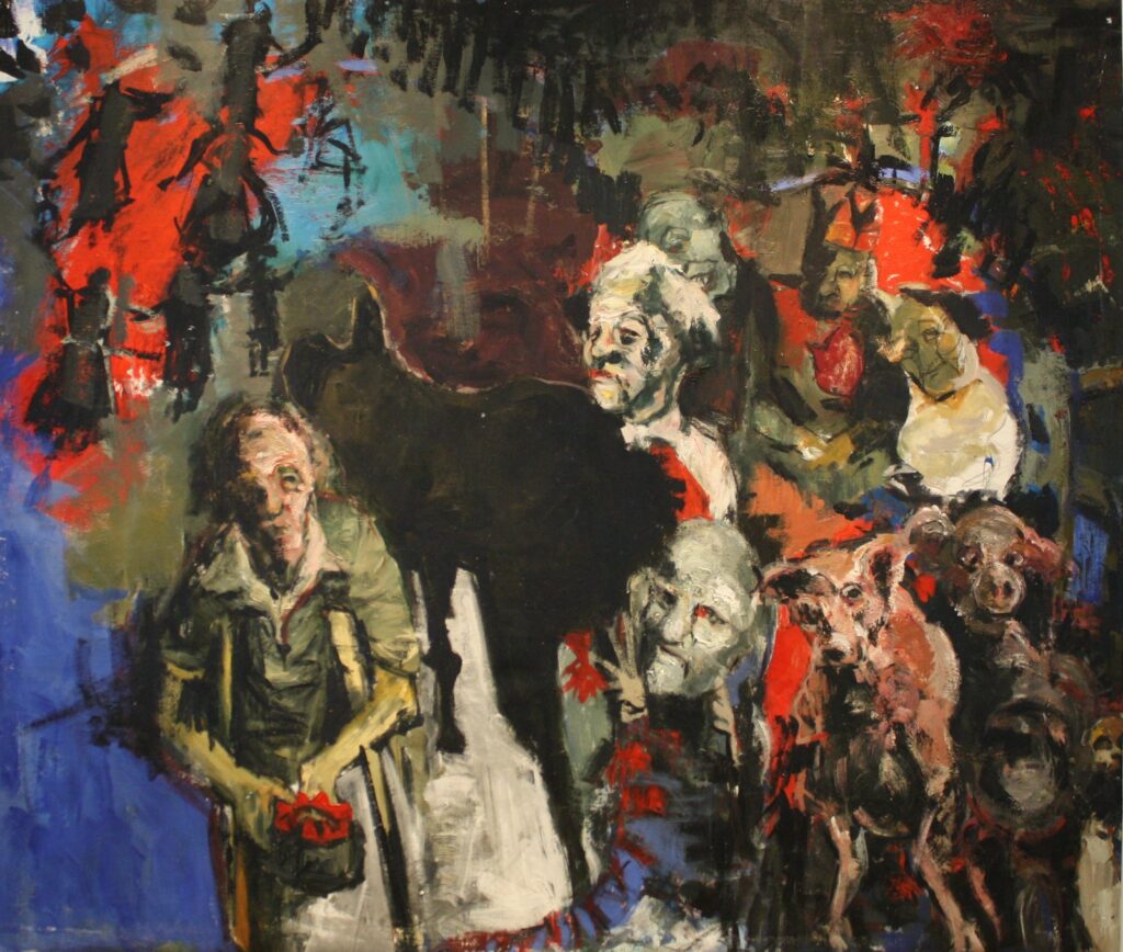 Sab2, by Sarah Issakharian, 2014, Acrylic and oil on canvas