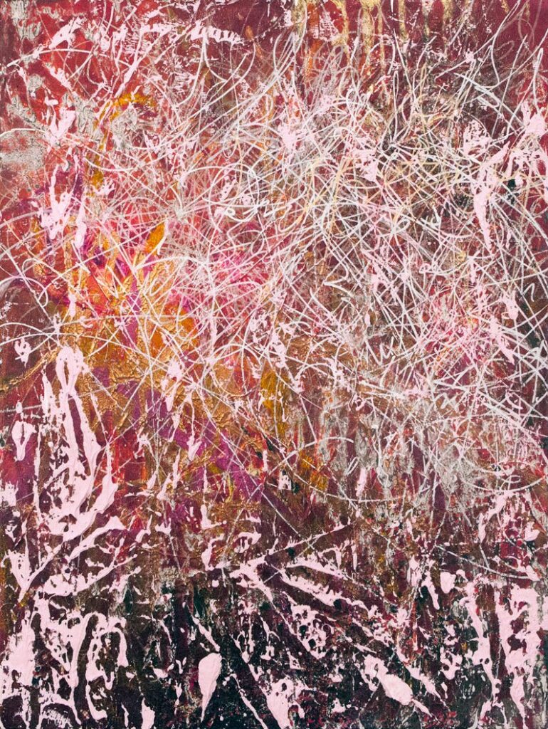 by Jose Parla, 2012, Bronze, 2012. Acrylic, ink, oil and plaster on canvas