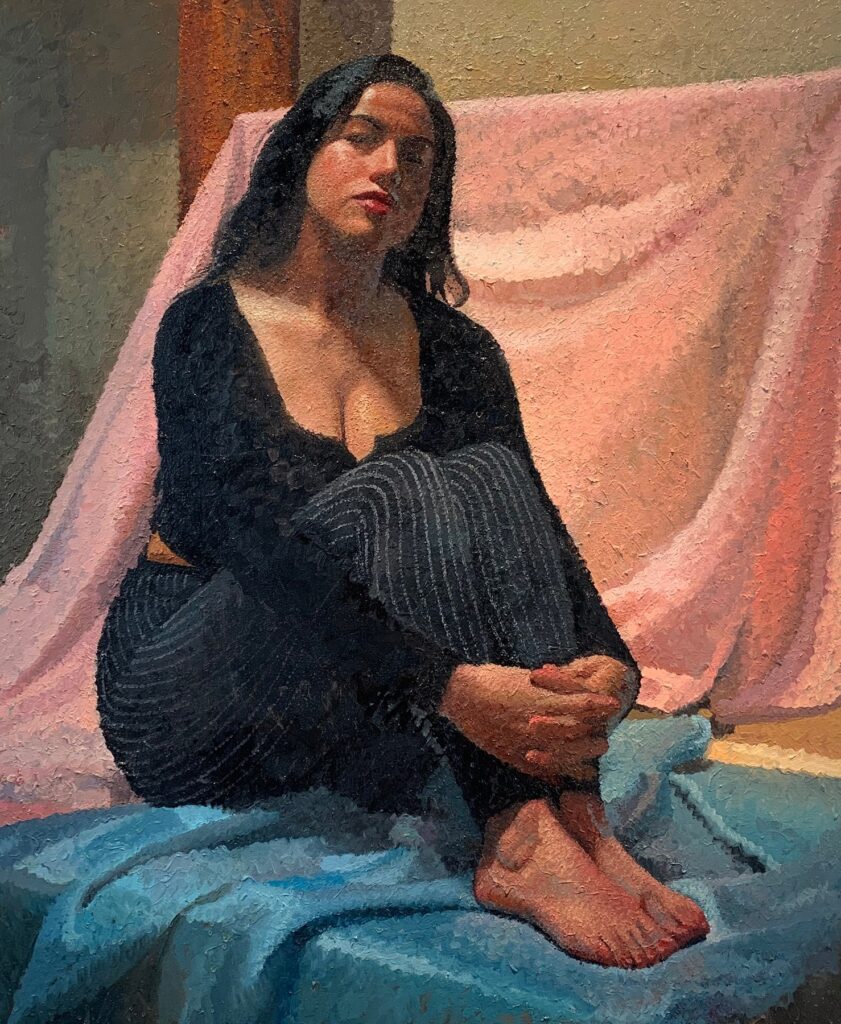 The Girl Portrait, by David Jalagonia, 2019, oil on canvas