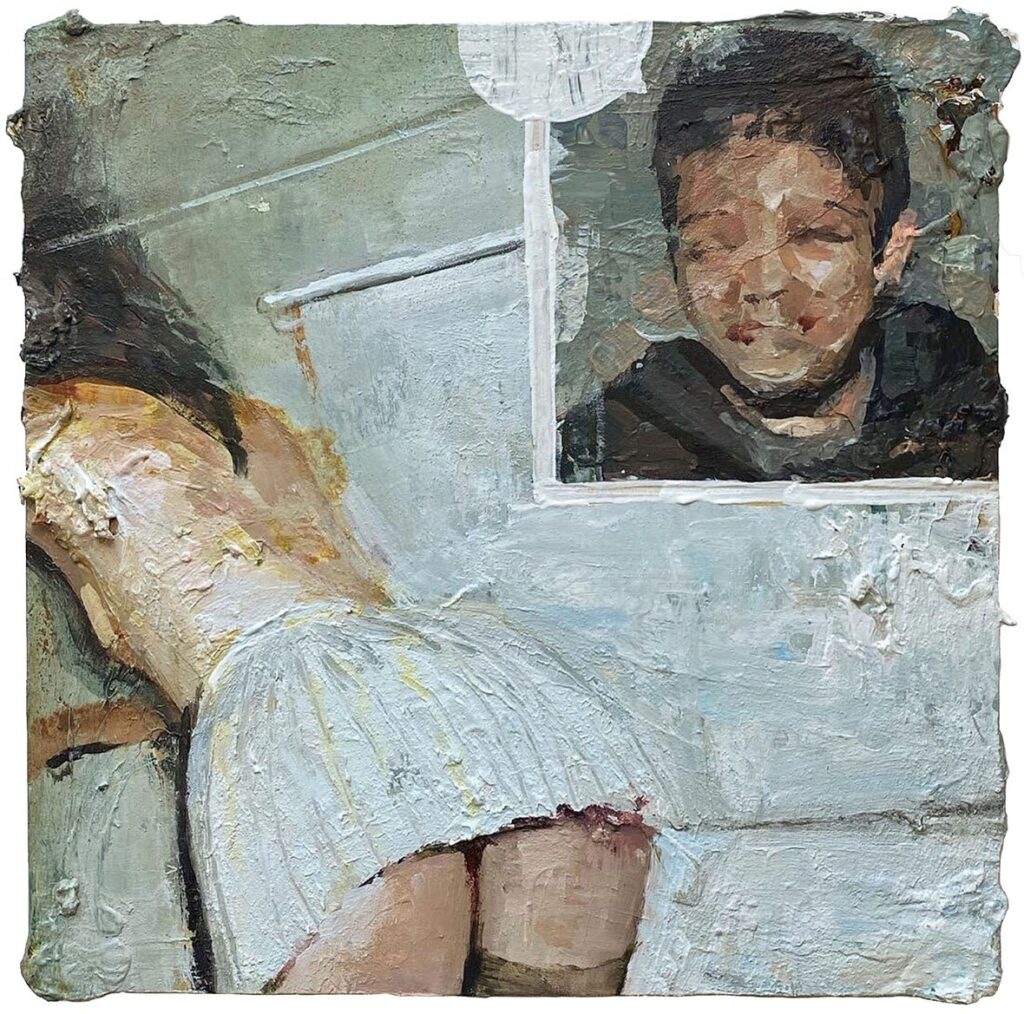 Nocturia, by Yun Jang, 2022, acrylic on panel