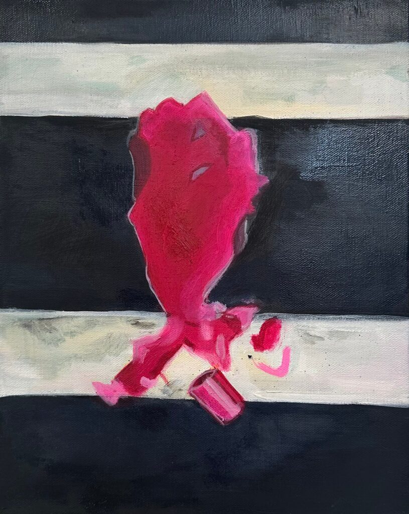 Pink Smoothie, by Hanna Jennings, 2024, oil on canvas