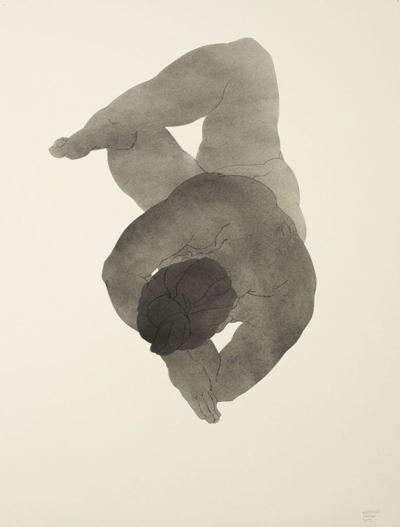 Untitled, by Christian Johnson, 2013, Charcoal and graphite on paper