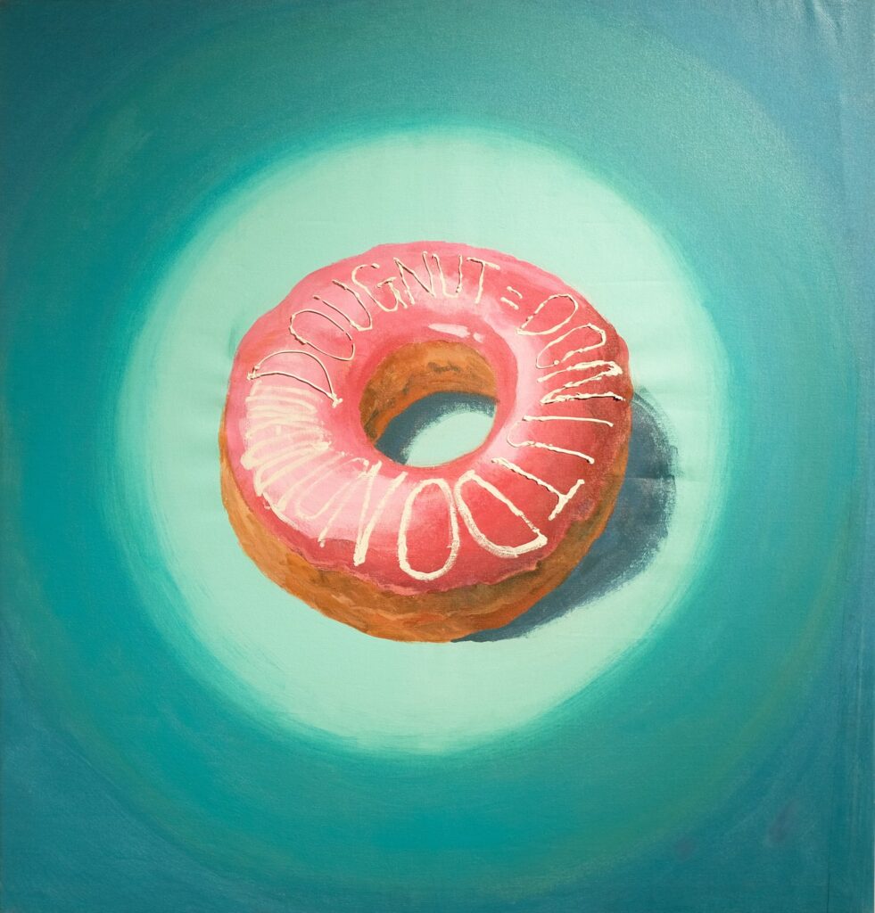 Doughnut, by JungEun Lee, 2017, Acrylic on canvas