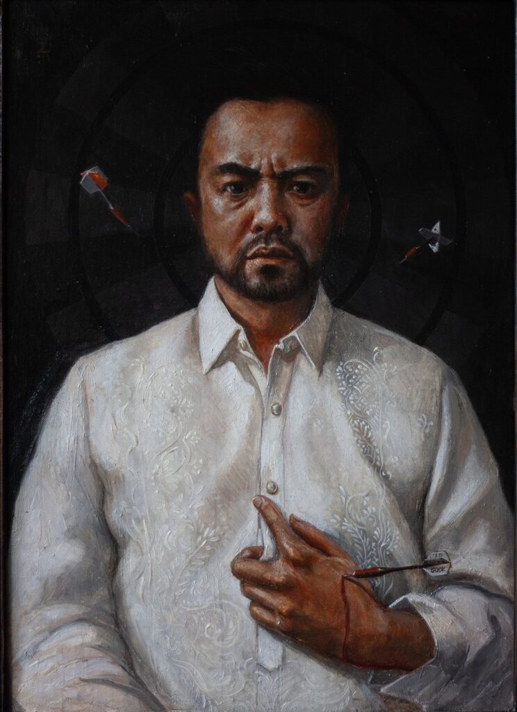 Close Enough, by Rex Kare II, 2018, oil on linen mounted on wood panel
