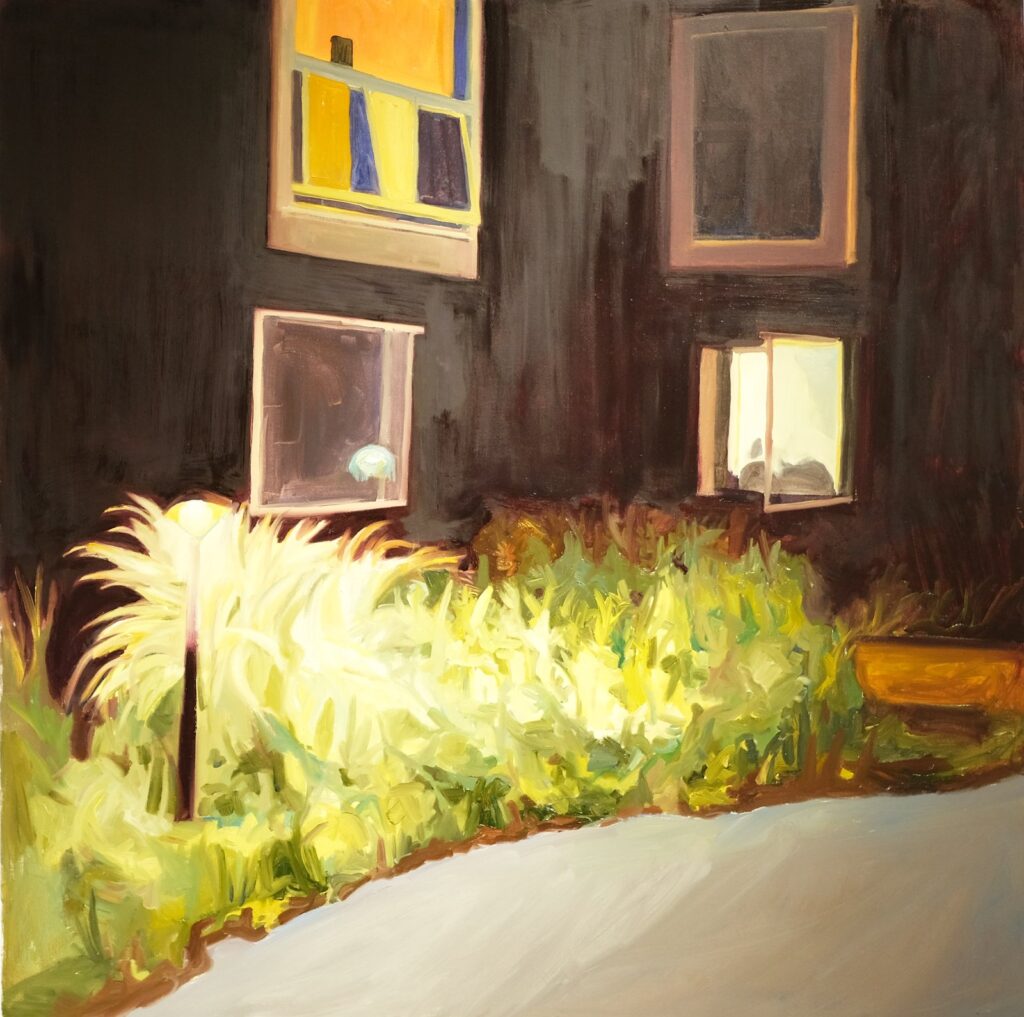 Compare/Contrast, by Kate Manire, 2017, Oil on canvas