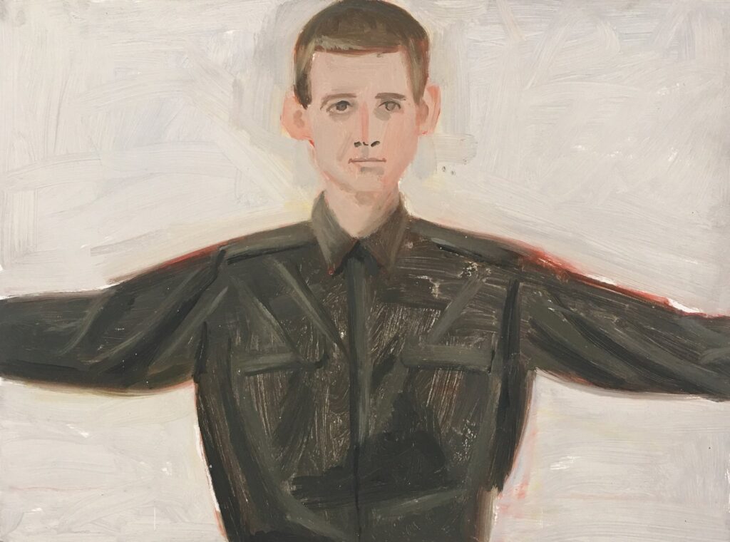 Bill Dunas, by Alex Katz, 1972, Oil on masonite