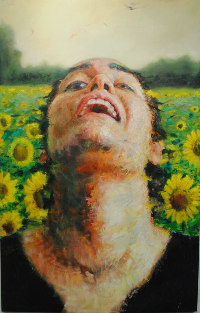 I Felt Trapped Between Two Worlds, by Sophia Kayafas, 2015, Oil on linen