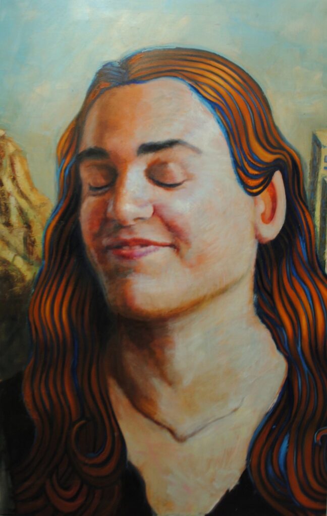 My River Jorden Satisfaction, by Sophia Kayafas, 2015, Oil on linen