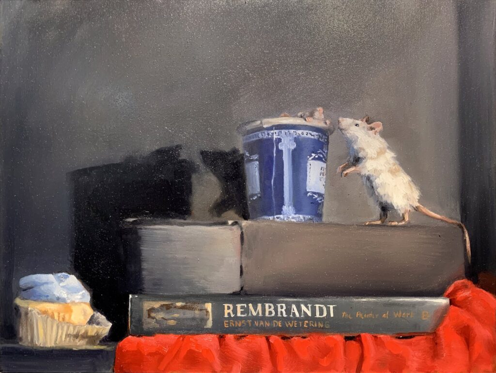 Ode to Collette, by Kayley Kemp, 2019, oil on panel