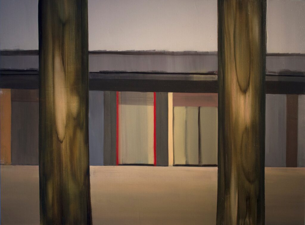 Beijing Landscape, by Amina Kerimova, 2016, Oil on linen