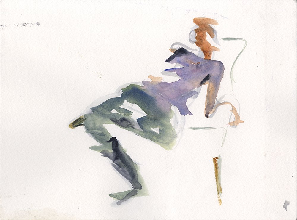 Maggie, by Kerrie King, 2024, watercolor on paper