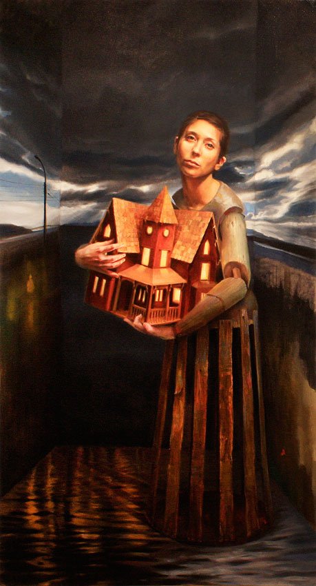 Sunday's Procession, by Daniela Kovačić Muzio, 2013, Oil on canvas