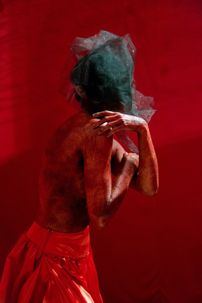 The Labyrinth: Prints of Performance Still No. 1, by Helena La Rota López, 2019, watercolor paper