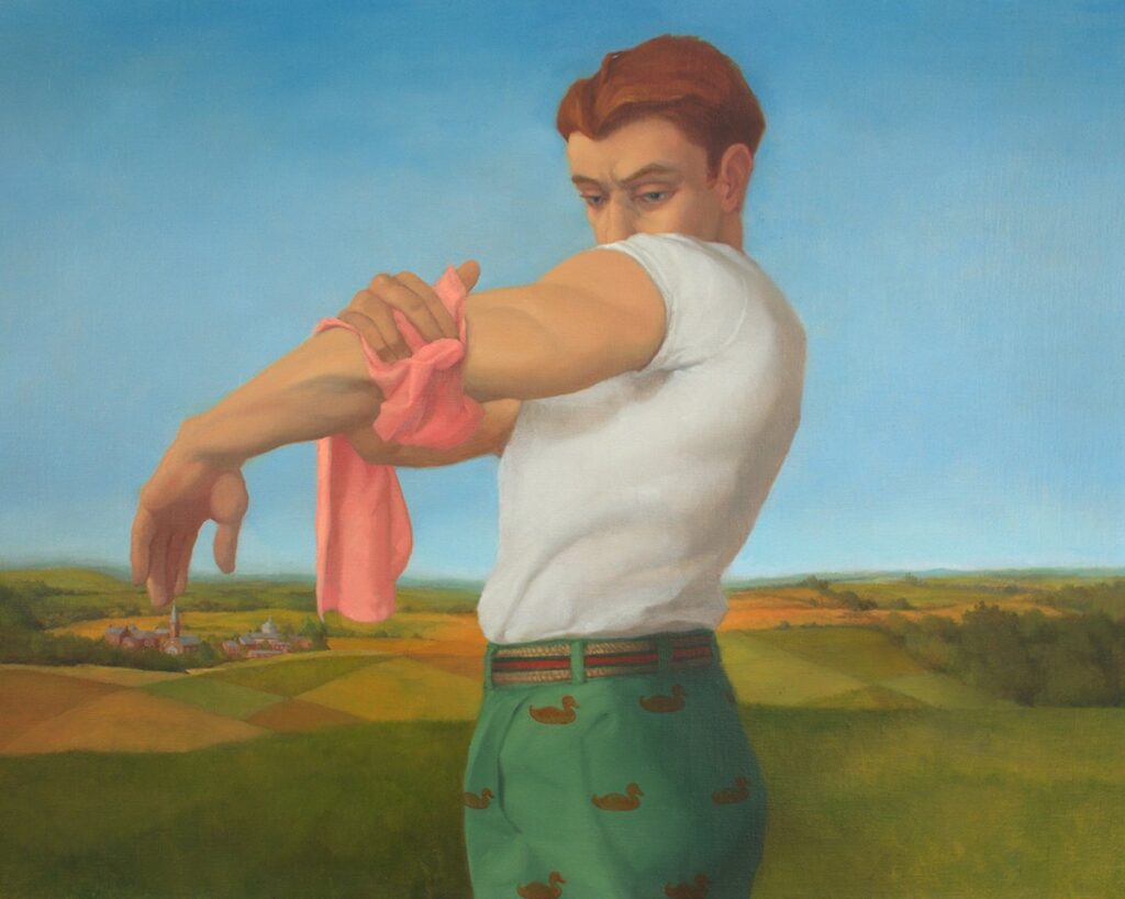 American Boy, by Zachary Lank, 2021, oil on linen
