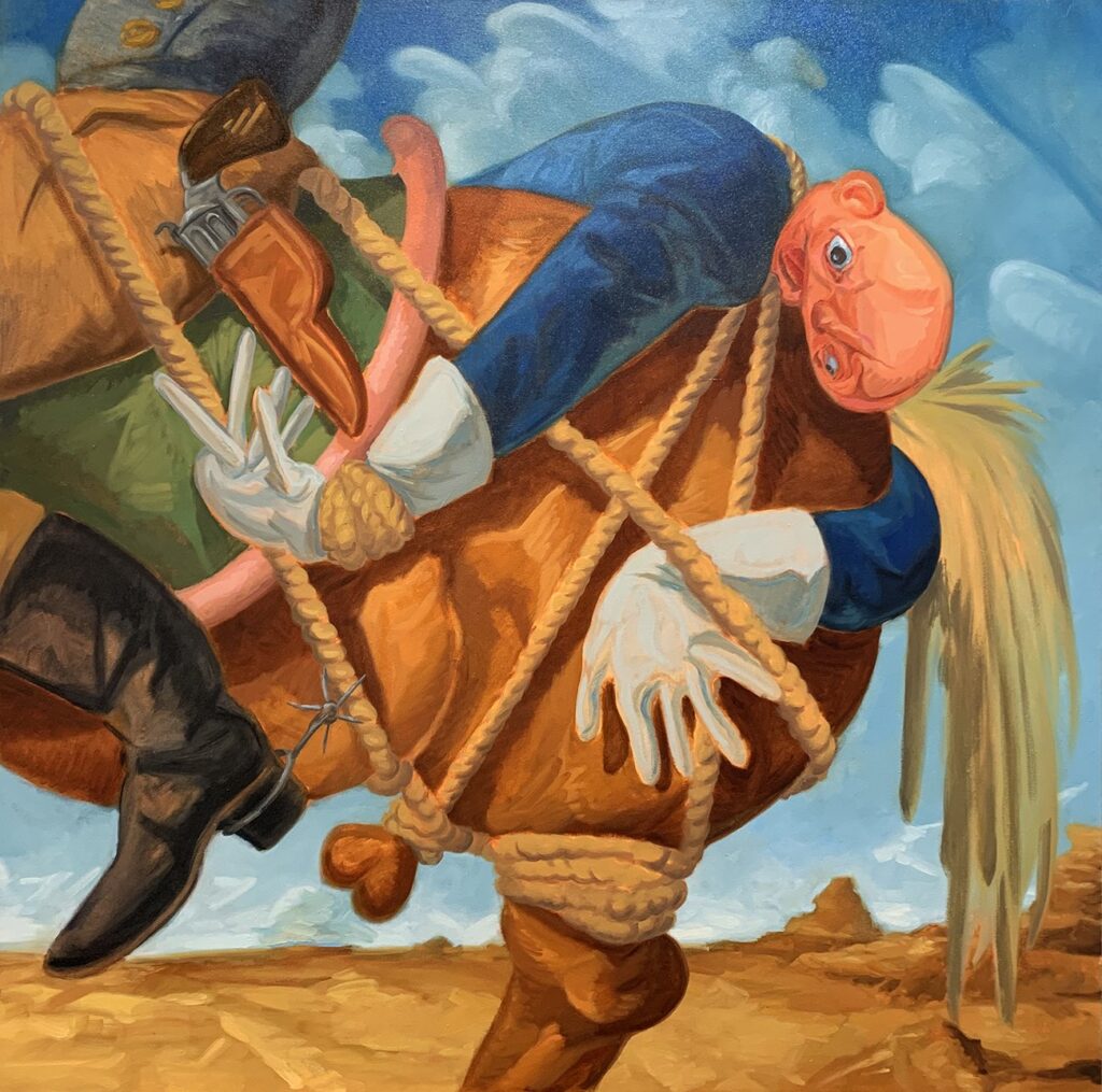 Destino Camino, by Zachary Lank, 2022, oil on canvas