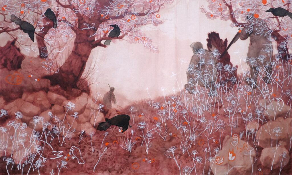 Still Hunt, by Zachary Lank, 2018, oil on canvas