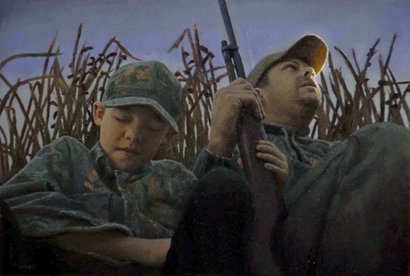 Open Season, by Bryan LeBoeuf, 2011, Oil on paper