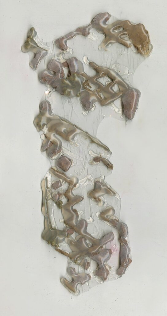 Candice, Tribeca 23, by Antoinette Legnini, 2023, clay, dried plants, hot glue, and Dura-Lar