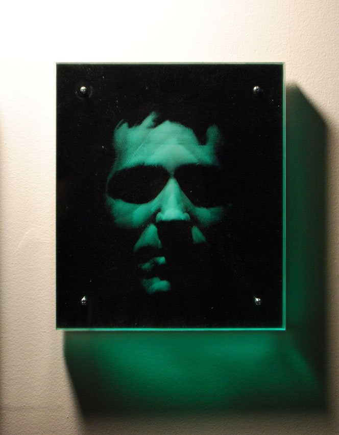 Greg, by James Linkous, 2013, Pencil on plexiglass