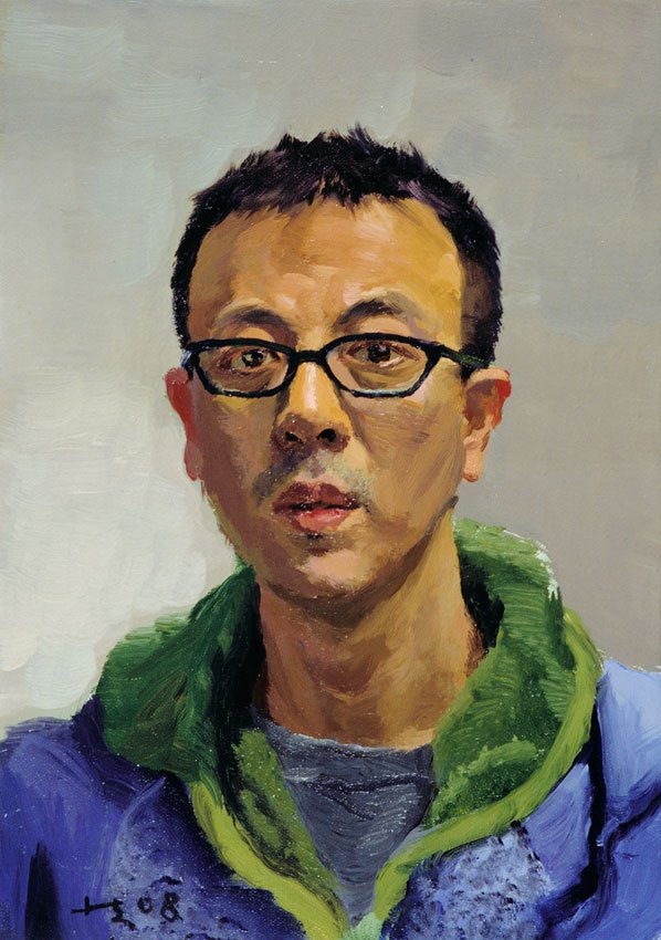 Self-Portrait, by Liu Xiaodong, 2008, Oil on canvas