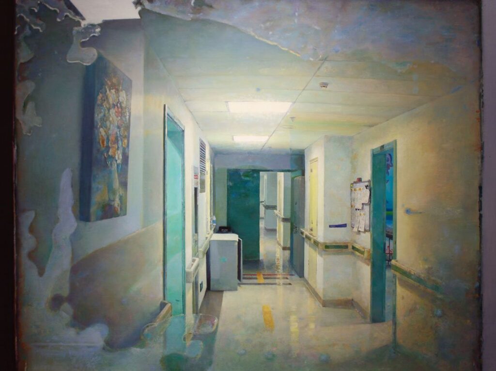 The Hallway, by Lu Liang, 2012, Oil on canvas