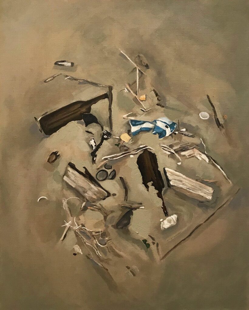 Seagate Still-life II, by Lucy Han, 2017, Oil on linen
