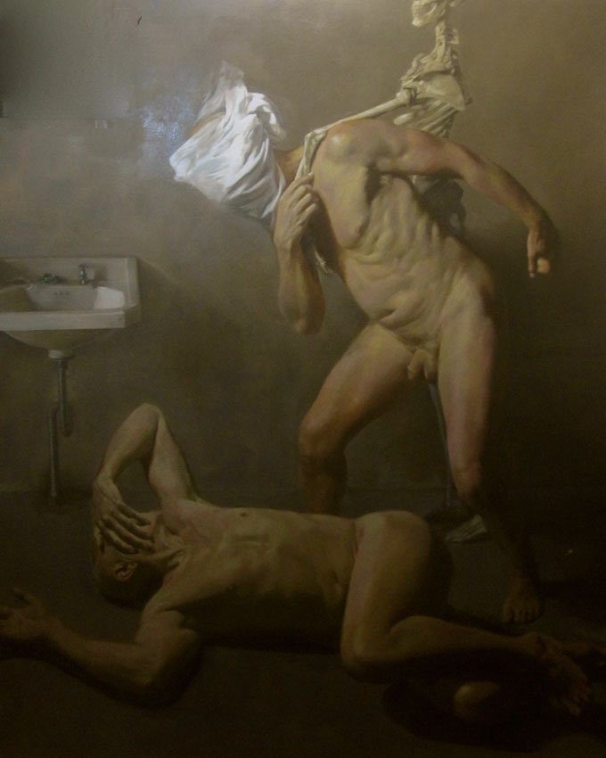 About Reincarnation, by Tony Tong Luo, 2013, Oil on canvas