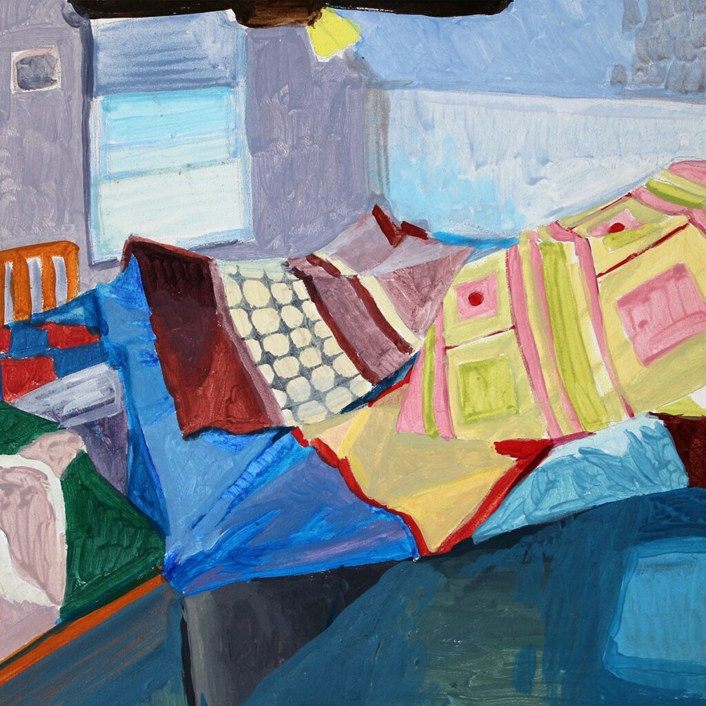 Blanket Fort 3, by Maud Madsen, 2020, acrylic on panel