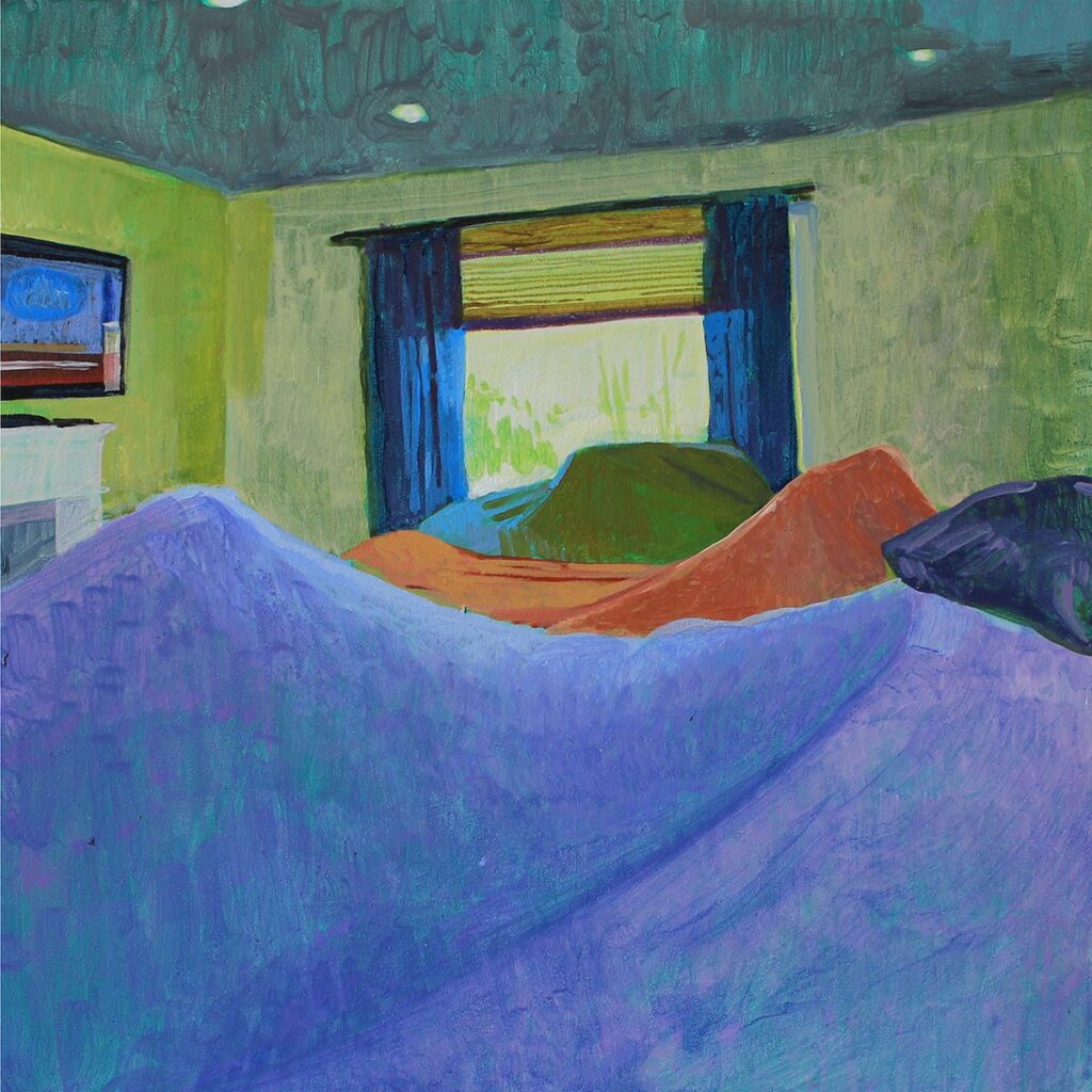 Blanket Fort 4, by Maud Madsen, 2020, acrylic on panel