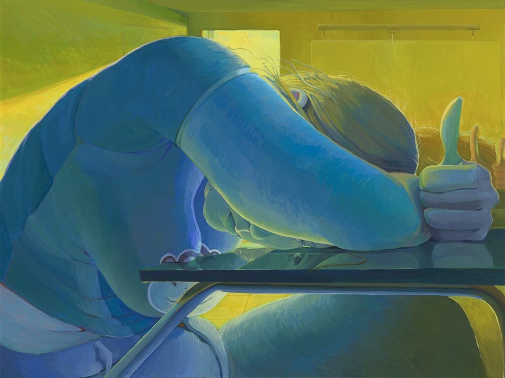 Play the Game, by Maud Madsen, 2021, acrylic on canvas