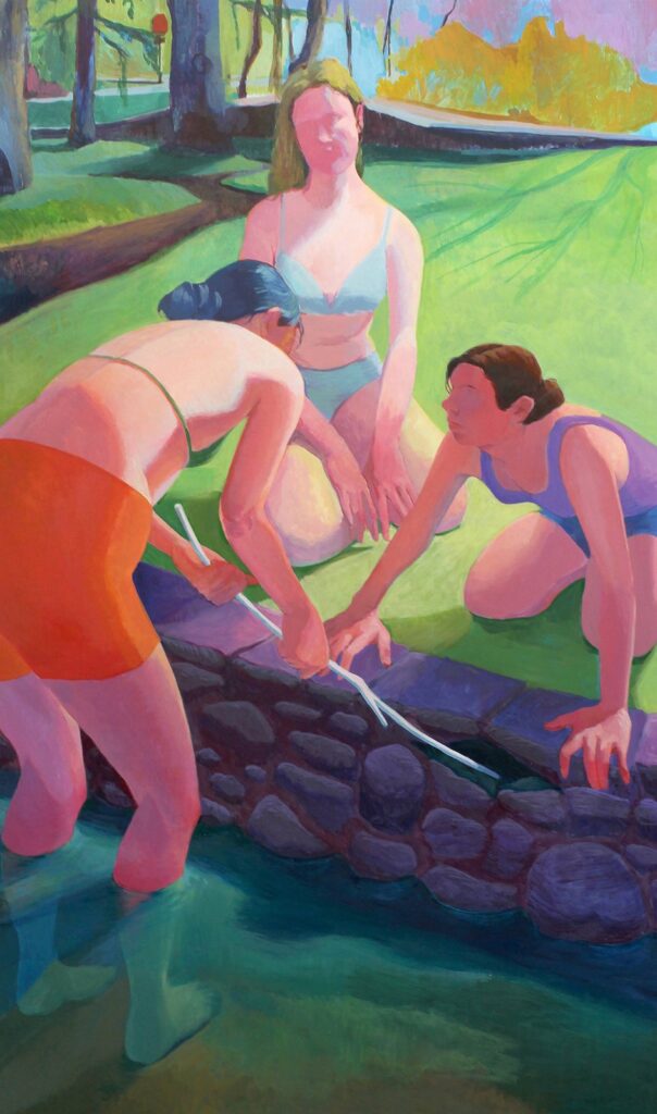 The Deep End, by Maud Madsen, 2020, acrylic on panel