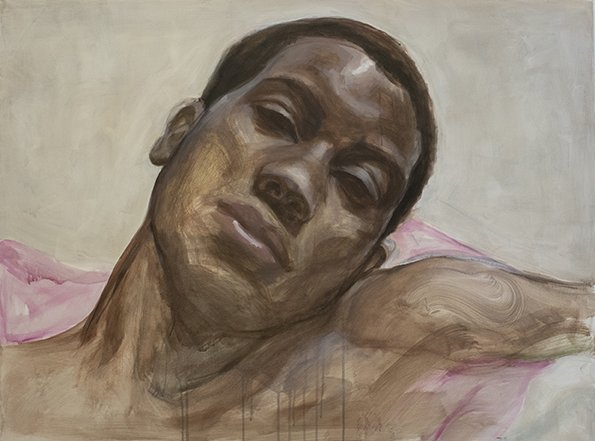 Worthy, by Kirubel Mandefro, 2023, acrylic on canvas