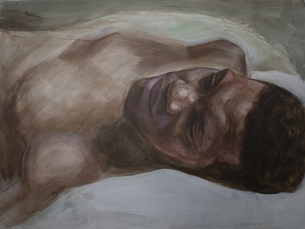 Affinity, by Kirubel Mandefro, 2023, acrylic on canvas