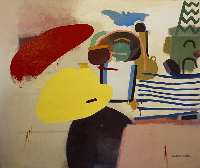 Flagship, by Isaac Mann, 2016, Oil and enamel on canvas