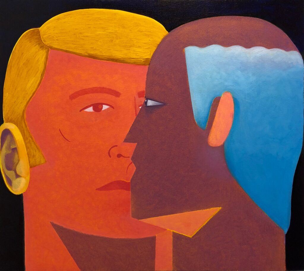 Untitled 4, by Isaac Mann, 2018, oil on canvas over panel